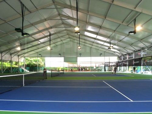خيمة الرياضة بيضاء لملعب تنس