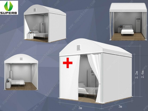 أقامت المستشفيات خيام فيروسات تاجية / خيمة عزل / خيمة طبية