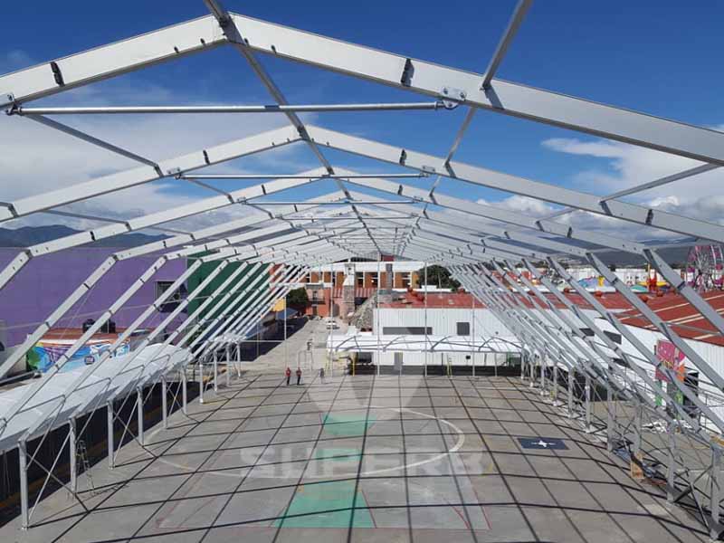 تركيب خيمة المعرض لفيريا سان فرانسيسكو باتشوكا 2018 من superbtent